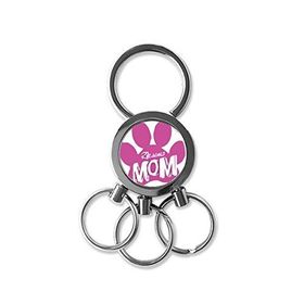 Dıythinker Hayvan Koruyucu Evcil Hayvan Severler Evcil Hayvan Köle Çizgi Roman Stil Çizgi Film Pembe Anne Yaratıcı Desen Metal Anahtarlık