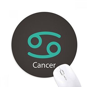 Dıythinker Haziran Temmuz Kanser Takım Deseni Baskılı Yuvarlak Kaymaz Kauçuk Mouse Pad
