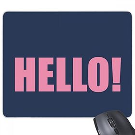 Dıythinker Hello Quote Siyah Teşvir Pozitif Kaymaz Kauçuk Mouse Pad