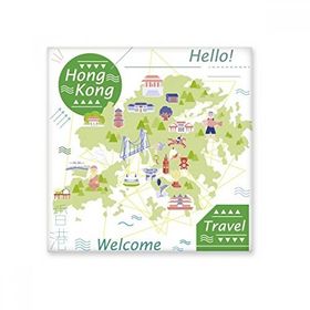 Dıythinker Hello Welcome to Hong Kong Çin Seramik 10x10 cm Seramik Karo