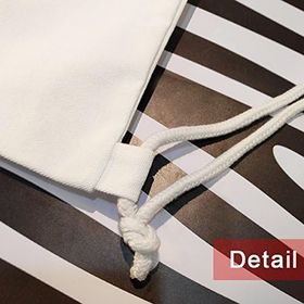 DIYThinker Hiçbir Açık Alev Siyah Sembol Desen Tuval İpli Sırt Çantası