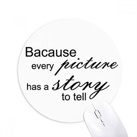 Dıythinker Hikayesi Resim ı Baskılı Yuvarlak Kaymaz Kauçuk Mouse Pad
