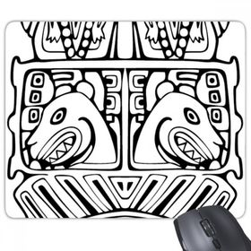 Dıythinker Hint Soyut Çizgi Çizim Totem Kutup Yüzü Dikdörtgen Kaymaz Kauçuk Mouse Pad