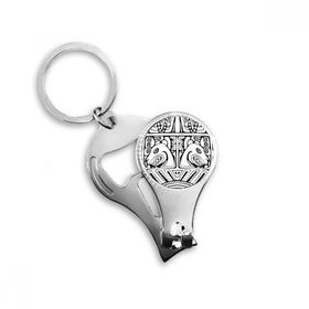 Dıythinker Hint Soyut Çizgi Çizim Totem Kutup Yüzü Metal Anahtarlık