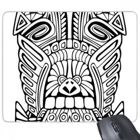 Dıythinker Hint Soyut Totem Çizgi Çizim Totem Kutup Yüzü Dikdörtgen Kaymaz Kauçuk Mouse Pad