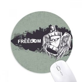 Dıythinker Hip-Hop Özgürlük Din Kutsal Kase Baskılı Yuvarlak Kaymaz Kauçuk Mouse Pad
