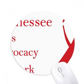 Dıythinker HIV Farkındalık AIDS Günü Kırmızı Kurdele Baskılı Yuvarlak Kaymaz Kauçuk Mouse Pad