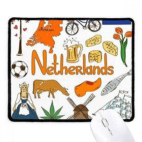 Dıythinker Hollanda Landscap Hayvanlar Ulusal Bayrak Kaymaz Siyah Başlıklı Kenarlar