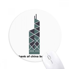 Dıythinker Hong Kong Çin Bankası Baskılı Yuvarlak Kaymaz Kauçuk Mouse Pad