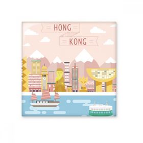Dıythinker Hong Kong Geleneksel Ziyaretçi Liman Seramik 10x10 cm Seramik Karo