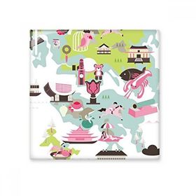 Dıythinker Hong Kong Haritası Ünlü Çin Seramik 10x10 cm Seramik Karo