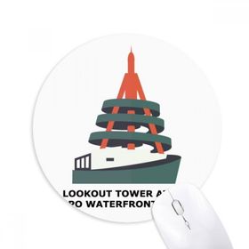 Dıythinker Hong Kong Tai Po Waterfront Park Baskılı Yuvarlak Kaymaz Kauçuk Mouse Pad