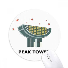 Dıythinker Hong Kong Uzay Müzesi Baskılı Yuvarlak Kaymaz Kauçuk Mouse Pad