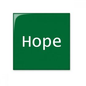 Dıythinker Hope Kelime İlham Verici Alıntı Sözler 20x20 cm Seramik Karo