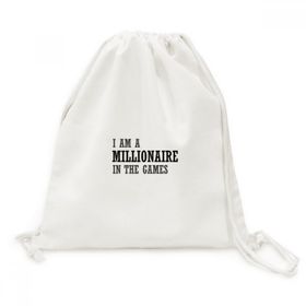 DIYThinker I Am A Millionaire In The Games Tuval İpli Sırt Çantası