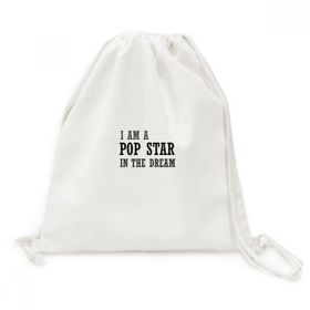 DIYThinker I Am A Pop Star In The Dream'de Tuval İpli Sırt Çantası