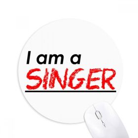 Dıythinker I Am A Singer Baskılı Yuvarlak Kaymaz Kauçuk Mouse Pad