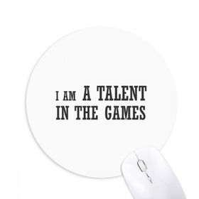 Dıythinker I Am A Talent Games Baskılı Yuvarlak Kaymaz Kauçuk Mouse Pad