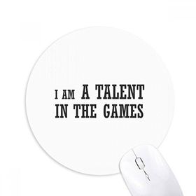 Dıythinker I Am A Talent Games Baskılı Yuvarlak Kaymaz Kauçuk Mouse Pad