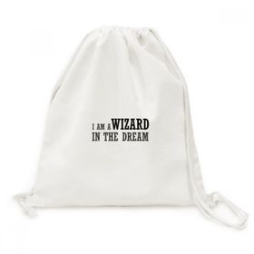 DIYThinker I Am A Wizard In The Dream'de Tuval İpli Sırt Çantası