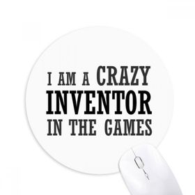 Dıythinker I Am Crazy In The Games Baskılı Yuvarlak Kaymaz Kauçuk Mouse Pad