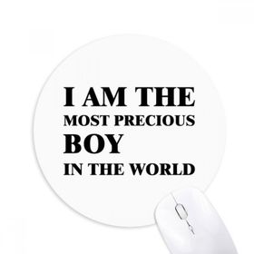 Dıythinker I Am The Precious Boy Baskılı Yuvarlak Kaymaz Kauçuk Mouse Pad