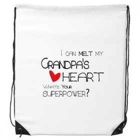 Dıythinker I Can Melt My Grandpas Heart Best Grandfather Love İpli Sırt Çantası