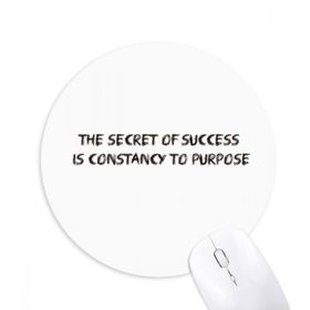 Dıythinker ı Constancy To Purpose Baskılı Yuvarlak Kaymaz Kauçuk Mouse Pad