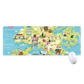 Dıythinker I Love Hong Kong Harita Çin Konumu Kaymaz Mouse Pad