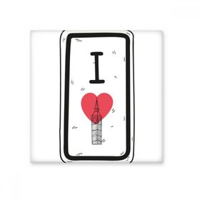 Dıythinker I Love London Kelimeler Desenli Seramik Biske Fayans 20x20 cm Seramik Karo
