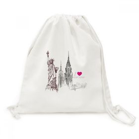 DIYThinker I Love New York America Country City Tuval İpli Sırt Çantası