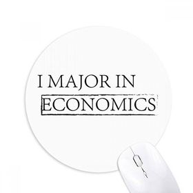 Dıythinker I Major In Economics Baskılı Yuvarlak Kaymaz Kauçuk Mouse Pad