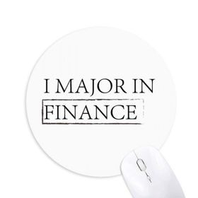 Dıythinker I Major In Finance Baskılı Yuvarlak Kaymaz Kauçuk Mouse Pad