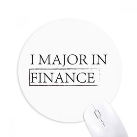 Dıythinker I Major In Finance Baskılı Yuvarlak Kaymaz Kauçuk Mouse Pad