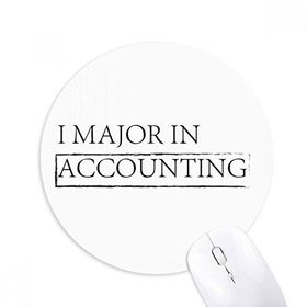 Dıythinker I Major In Muhasebe Baskılı Yuvarlak Kaymaz Kauçuk Mouse Pad