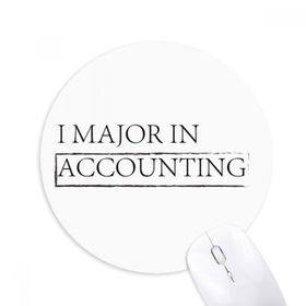 Dıythinker I Major In Muhasebe Baskılı Yuvarlak Kaymaz Kauçuk Mouse Pad