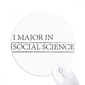 Dıythinker I Major In Social Science Baskılı Yuvarlak Kaymaz Kauçuk Mouse Pad