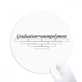 Dıythinker ı Mezuniyet ve Unempolyment Baskılı Yuvarlak Kaymaz Kauçuk Mouse Pad
