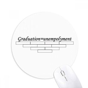 Dıythinker ı Mezuniyet ve Unempolyment Baskılı Yuvarlak Kaymaz Kauçuk Mouse Pad