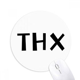 Dıythinker ı Teşekkürler Baskılı Yuvarlak Kaymaz Kauçuk Mouse Pad