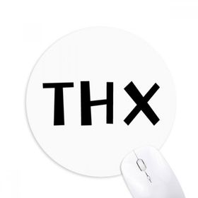 Dıythinker ı Teşekkürler Baskılı Yuvarlak Kaymaz Kauçuk Mouse Pad