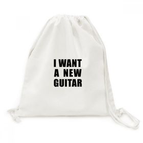 DIYThinker I Want A New Guitar Tuval İpli Sırt Çantası