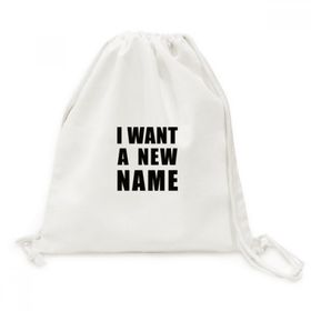 DIYThinker I Want A New Name Tuval İpli Sırt Çantası
