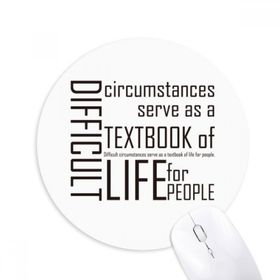 Dıythinker ı Zorlu Koşullar Ders Kitabı Hayat Baskılı Yuvarlak Kaymaz Kauçuk Mouse Pad