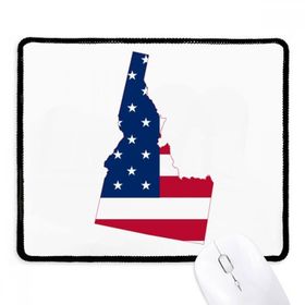 Dıythinker Idaho Amerika Haritası Yıldız Çizgili Bayrak Kaymaz Mouse Pad