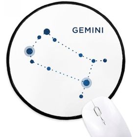 Dıythinker İkizler Takımyıldızı Burcu Burç Yuvarlak Kaymaz Mouse Pad