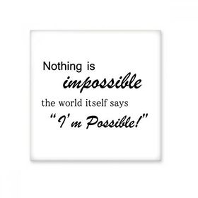 Dıythinker Impossible Possible Quote Seramik Bisque Fayans 20x20 cm Seramik Karo