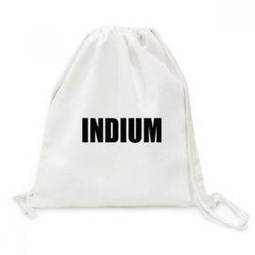 Dıythinker Indium Element İsim Kimya Kanvas İpli Sırt Çantası