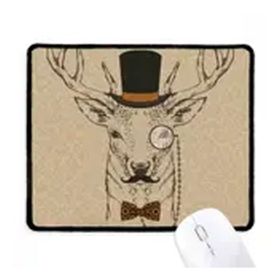 Dıythinker İngiliz Tarzı Nazik Duman Köpek ve Sigara Kaymaz Mouse Pad