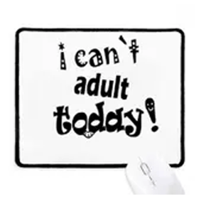 Dıythinker İngilizce Kelime Tasarımı Yetişkin Bugün Kaymaz Mouse Pad